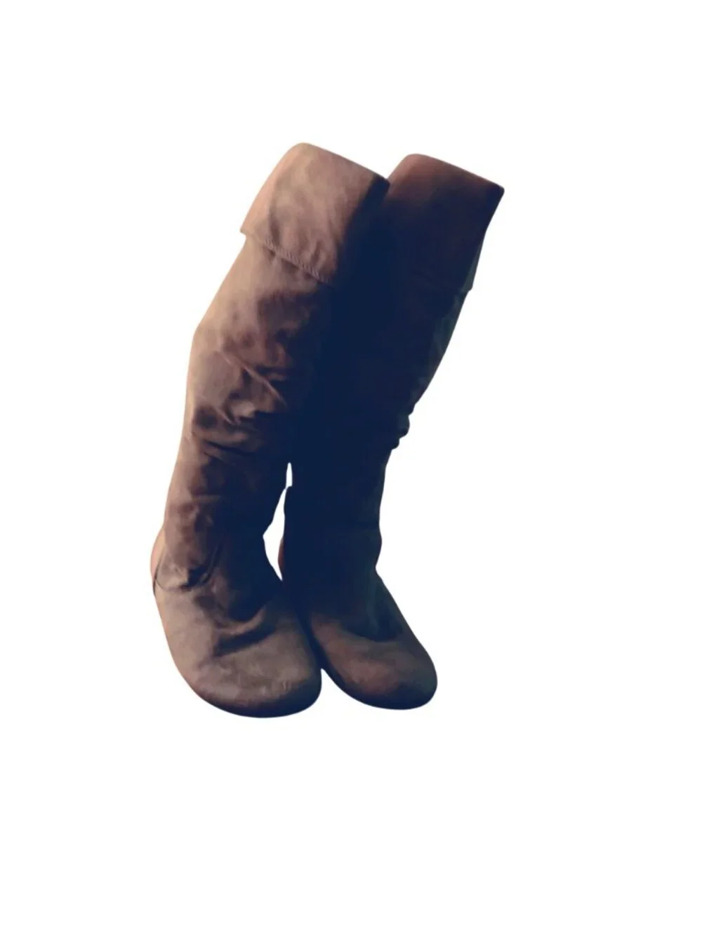 Candies Womens Gray Knee High Boots Size 8.5 Medium